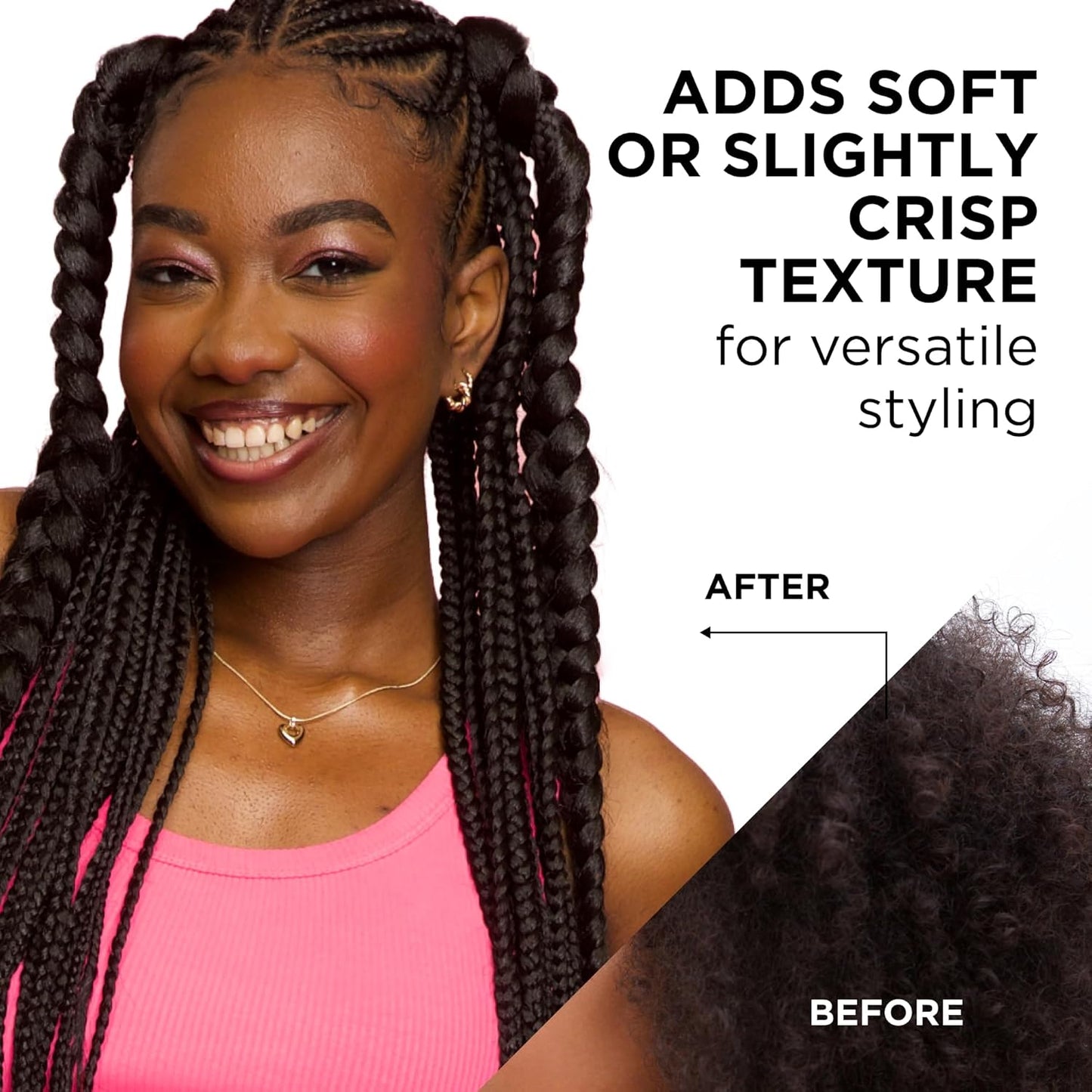 Style Factor EDGE BOOSTER Extra Strength Setting Mousse – Frizz Control, Extra Volume, and Conditioning – 6.4oz Pink Beryl Mousse for Curly Hair