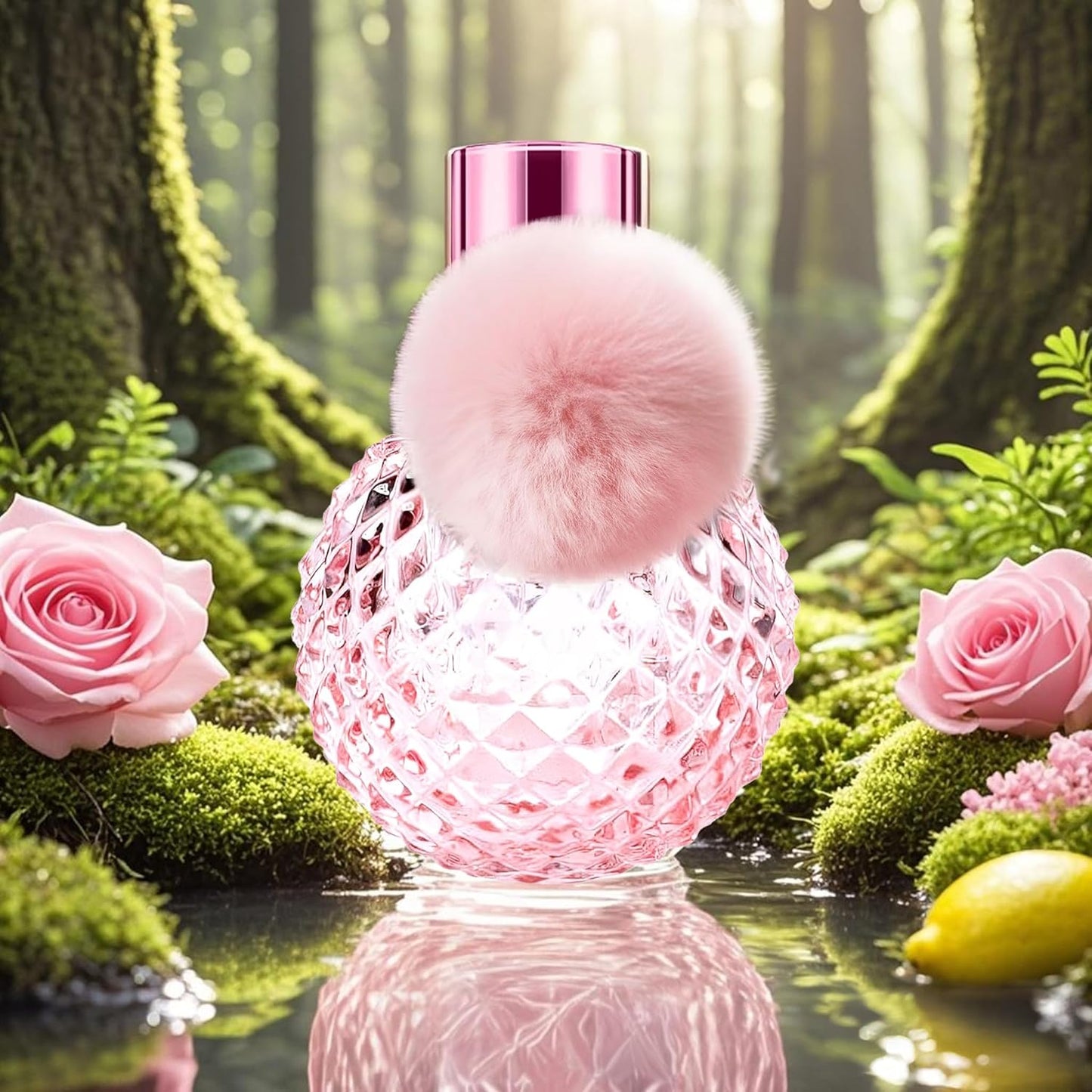 Hybrid & Company Sugar Candy Eau De Parfum Natural Spray Fresh Floral Scent, 3.4 Fl Oz