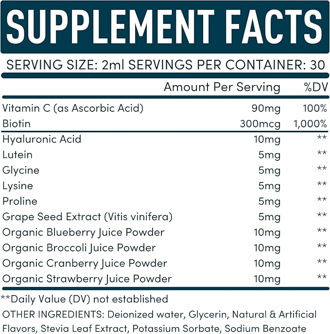 Vegan Collagen Builder Liquid Supplement 60ml, 30 30 Day
