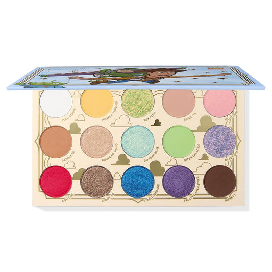 ColourPop x Toy Story Eyeshadow Palette - Multi-Colored, Limited Edition Makeup Palette with Matte & Matte Sparkle Finishes - Buildable, Blendable & High-Pigment Formula - The Toys Are Here (0.61 oz)