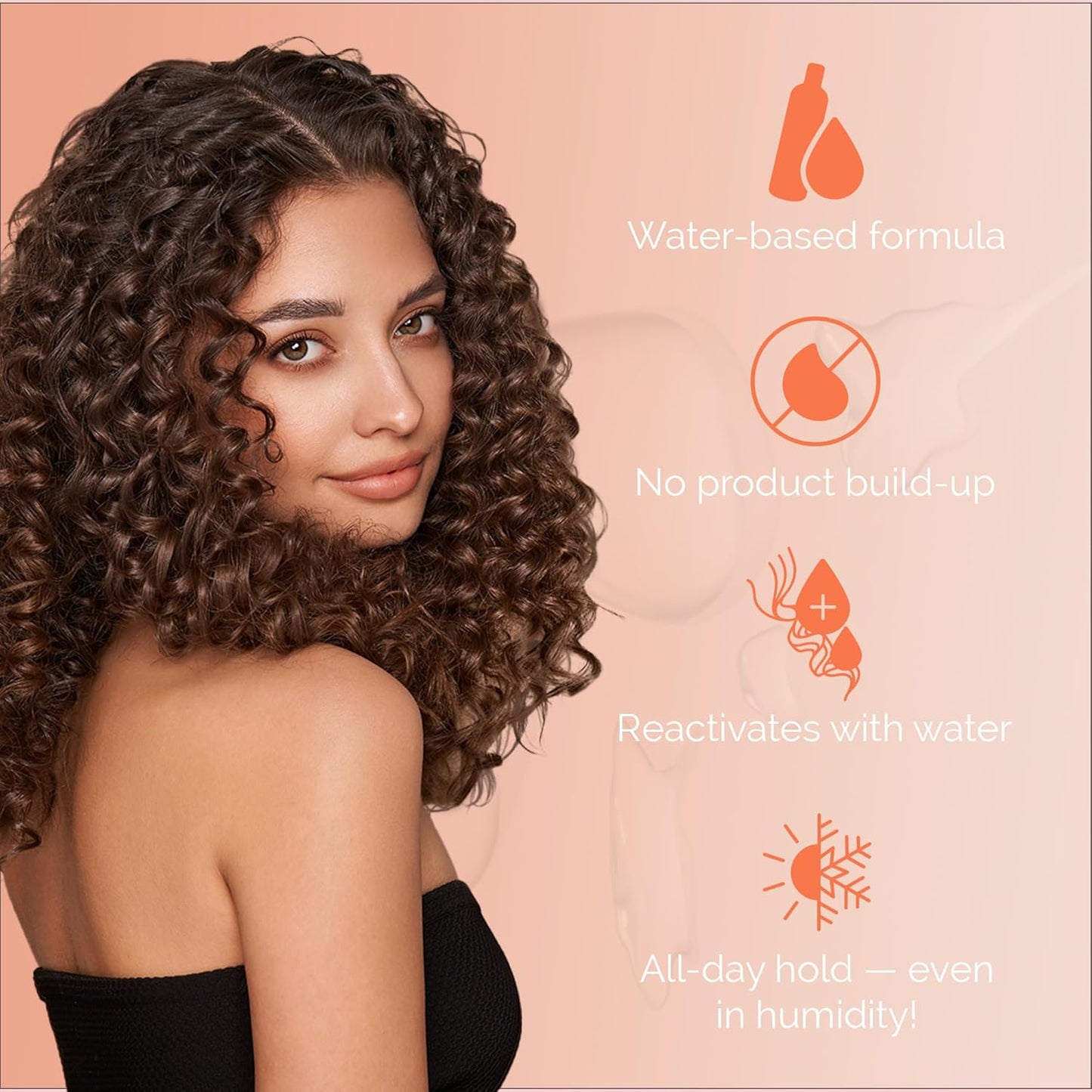 Curl Keeper Hair Gel for Curls - Water-Based Styling Gel with Instant Hold and Boost for All Curl Types, 12 Fl Oz (For Women & Men)