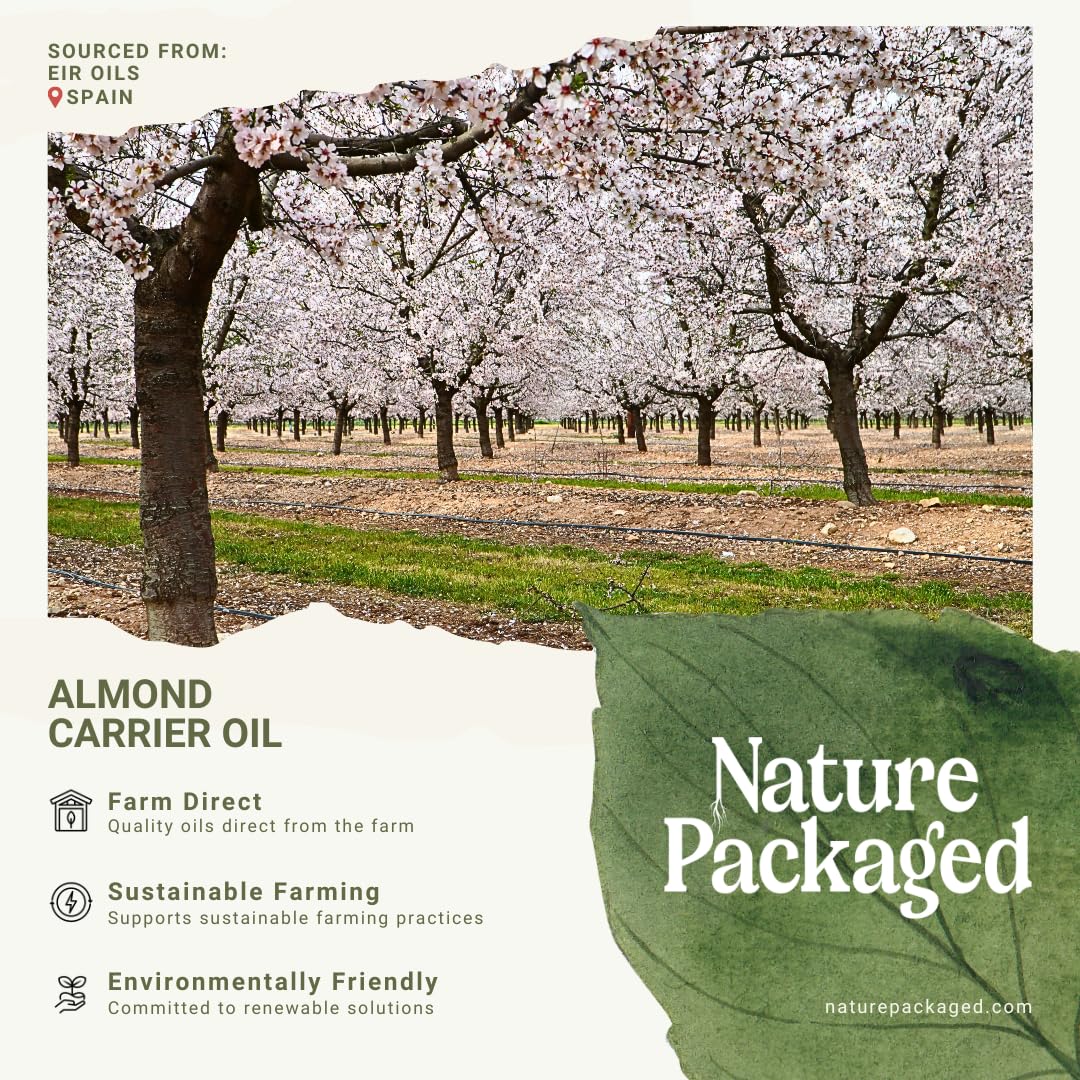 Sweet Almond Oil - for Skin and Hair - Carrier Oil for Essential Oils Mixing - From EIR Oils' Farm in Mallorca, Spain - 1 Gallon