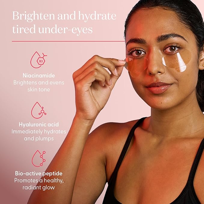 SMOOTHSKIN Hydrocolloid Eye Patches for use Under-Eye Red Light Therapy Device, Single Use, 20 Per Pack