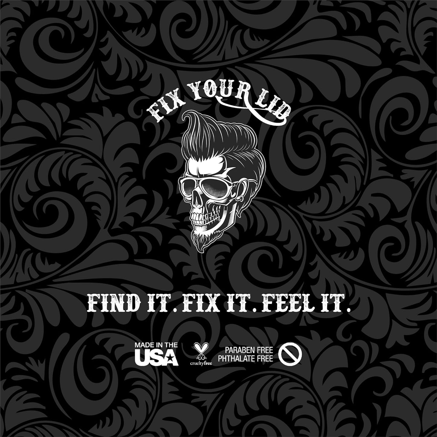 Fix Your Lid-Hair Styling Fiber for Men's and Boys' Short, Choppy Hair Types with High Hold and Low Shine, Infused with Pleasant Citrus Scent, Paraben and Phthalate Free,3.5 oz