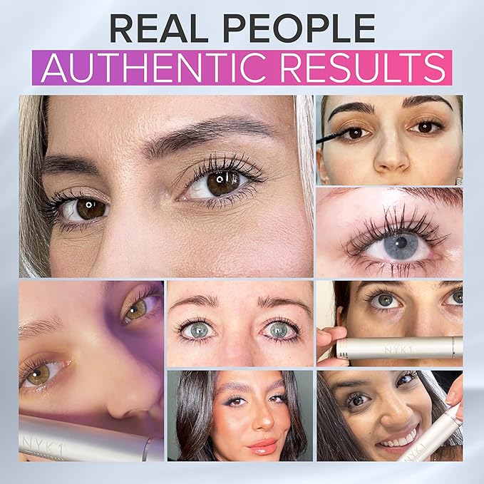 NYK1 CONCENTRATED Lash Serum For Eyelash Growth (3ml) LashForce Eyelash Serum To Grow Lashes Longer And Thicker - Lash Growth Serums For Easy Application And Long Lasting Results For Fuller Eyelashes