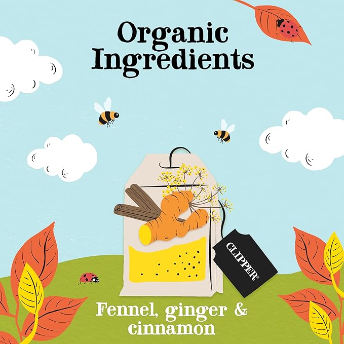 Clipper Tea Spicy Chai Herbal Tea – Caffeine Free, USDA Organic, Great Hot or Iced – Warming, Spicy, Natural, Fair & Delicious – 200 Tea Bags