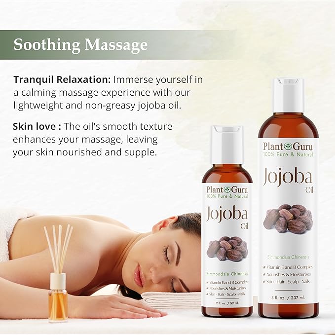 Jojoba Oil 4 fl. oz. Cold Pressed Unrefined - 100% Pure Natural Moisturizer For Skin, Body, Face And Hair Growth. Deeply Hydrating Carrier Oil For DIY Soap Making and Massage