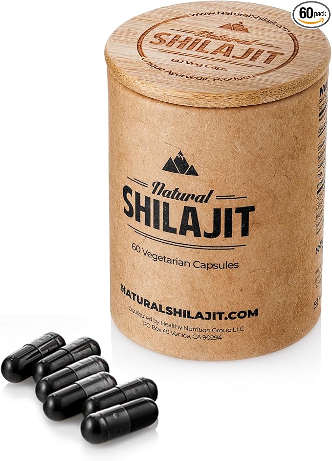 NATURAL SHILAJIT Capsules (1-2 Months Supply) 60 Count