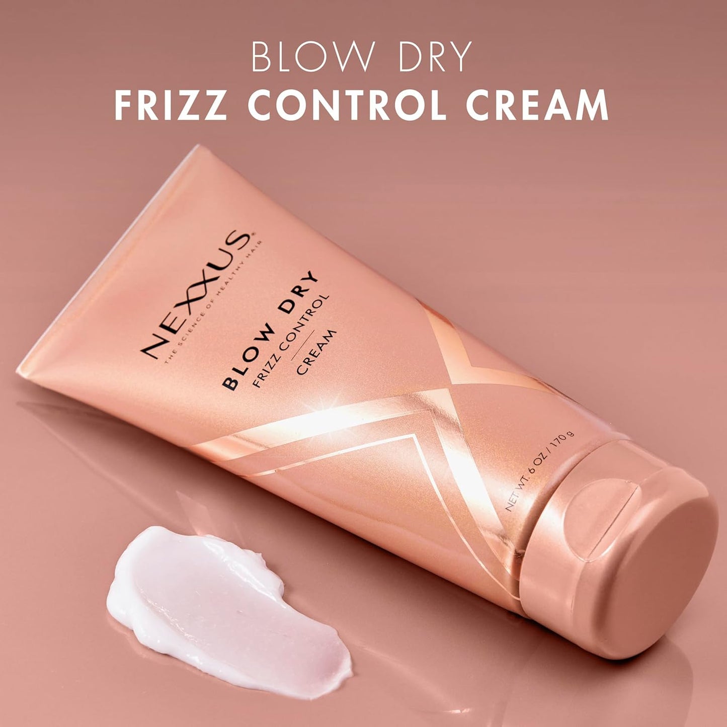 Nexxus Blow Dry Cream Frizz Control for Weightless Style & Volume, with StyleProtect Technology 6 oz