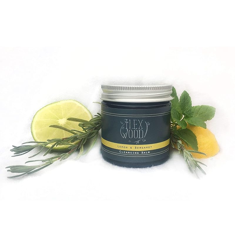 Lemon and Bergamot Cleansing Balm - Face Care Cleansing, Moisturising and Make up Remover. 100% Natural, Vegan, Cruelty Free, Plastic Free - 60ml (2.03 fl oz)