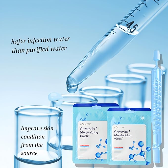 Facial mask Moisturizing face Mask - 10 Sheets, Deep Hydration, Improves Dry Skin, Sheet Mask, skincare for All Skin Types