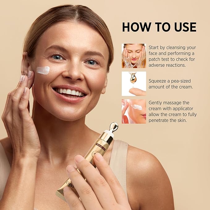 Instant Eye & Face Lift Cream: Rapid Under Eye Bags Wrinkle Smile Lines Forehead Lines Remover - Temporary Firming & Tightening Treatment in 2 Minutes - Retinol Eye Cream Anti Aging Anti Wrinkles 15g