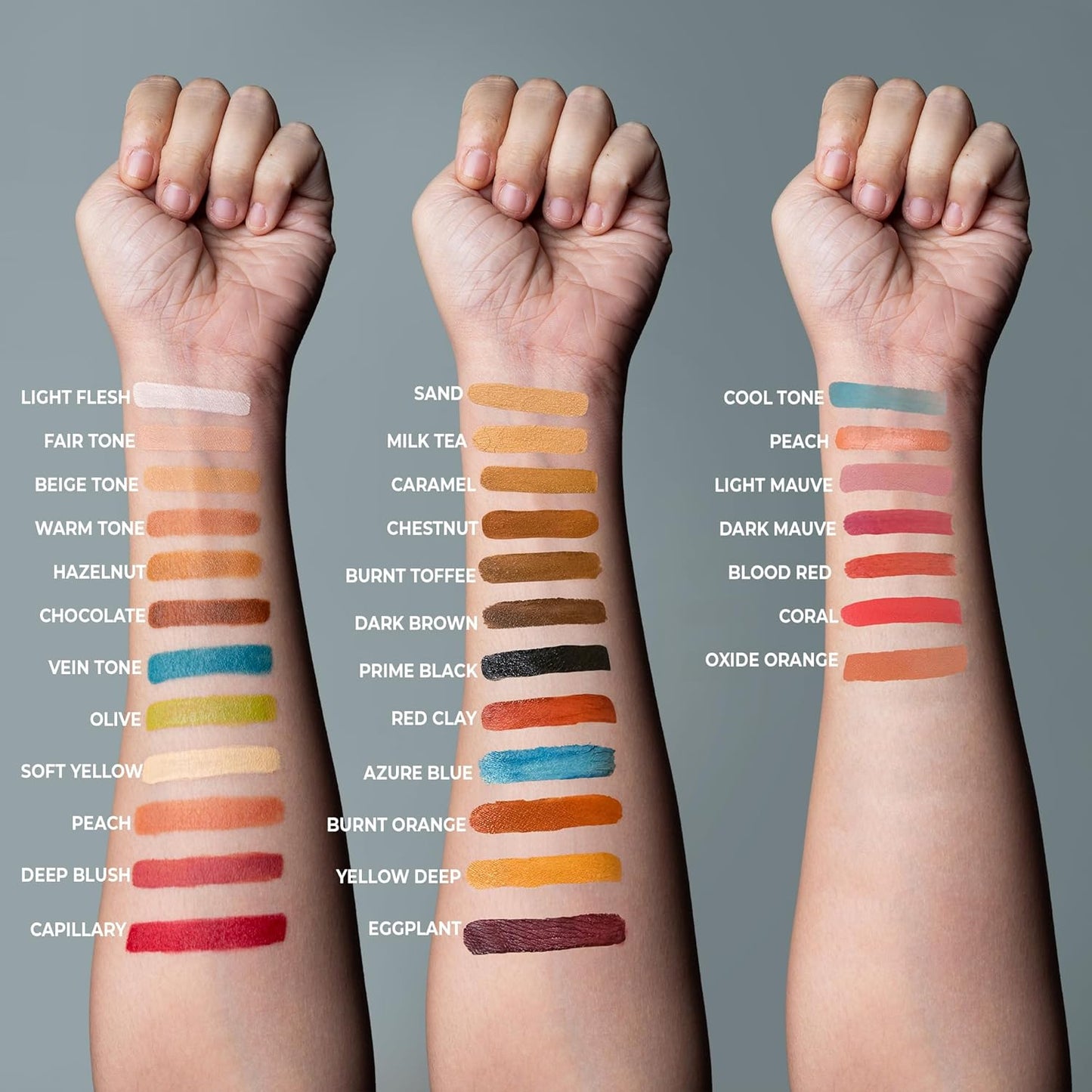 Narrative Cosmetics Alcohol Palette Refill Pans - Skin Tones - Blood Red