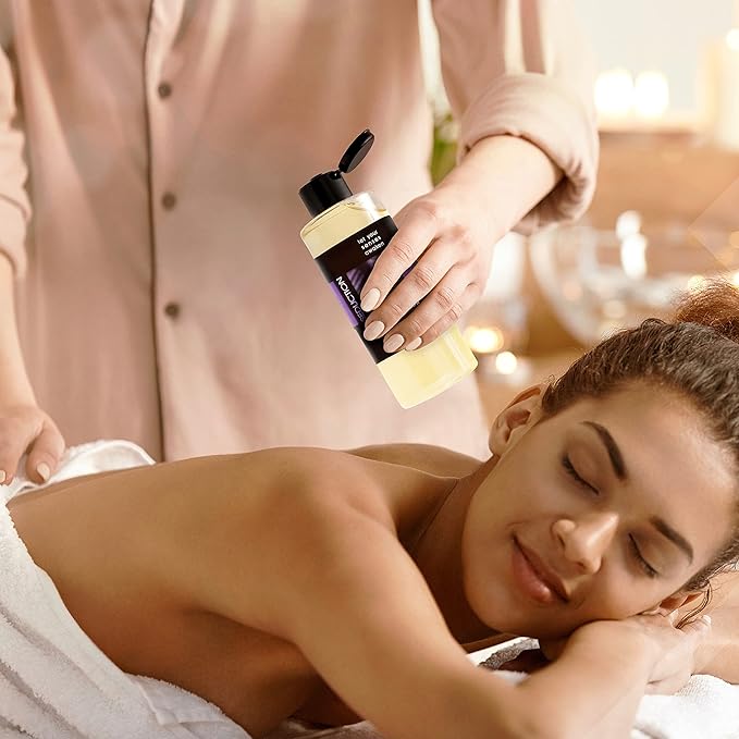 LOVE PLAY Set of Massage Oils for Sore Muscles and for Pure Relaxation - Vegan Massage and Body Oils for Massage Therapy with Essential Oils 6.76 oz Each.