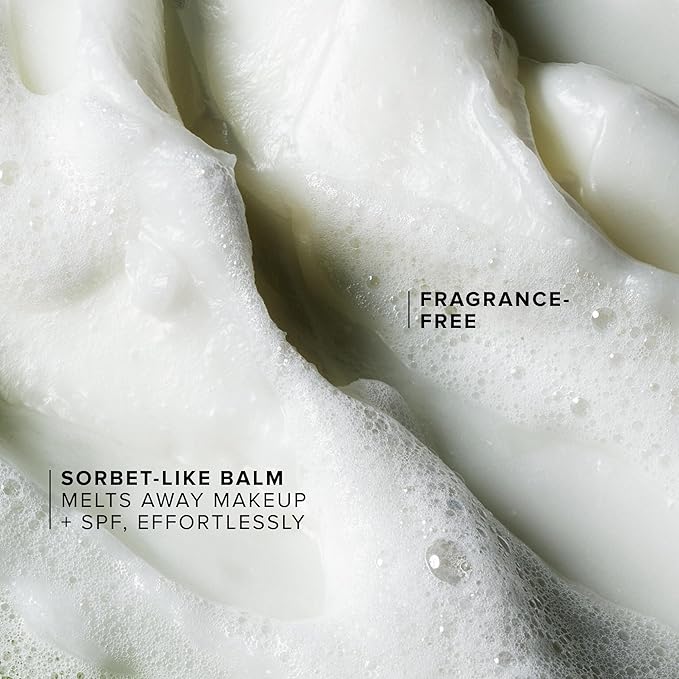 Farmacy Makeup Remover Cleansing Balm - Green Clean Waterproof Makeup Remover + Oil Based Cleanser - Newly Formulated Double Cleanser with Plant Based Waxes + Upcycled Moringa - Fragrance Free (30ml)