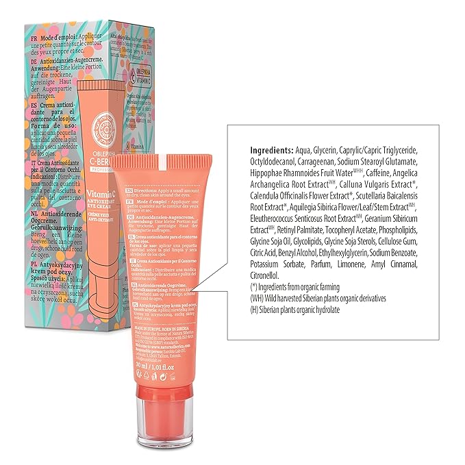 Natura Siberica C-Berrica Antioxidant Natural Eye Cream 1.01 fl oz