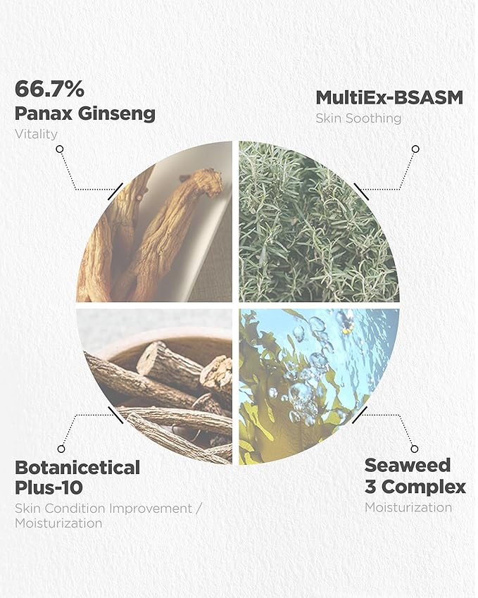 Natural Repair Serum - Hydrating & Nourishing Face Serum with Ginseng Extract - Antioxidant & Rejuvenating - Highly Concentrated Formula for Night Treatment - Skin Irritation Free, 1.01 fl.oz.