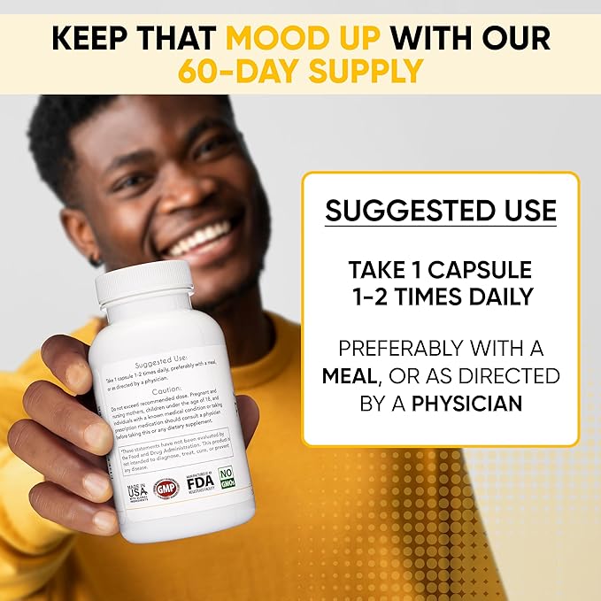 Lifted Naturals Mood Boosting Probiotic 30 60 Capsules