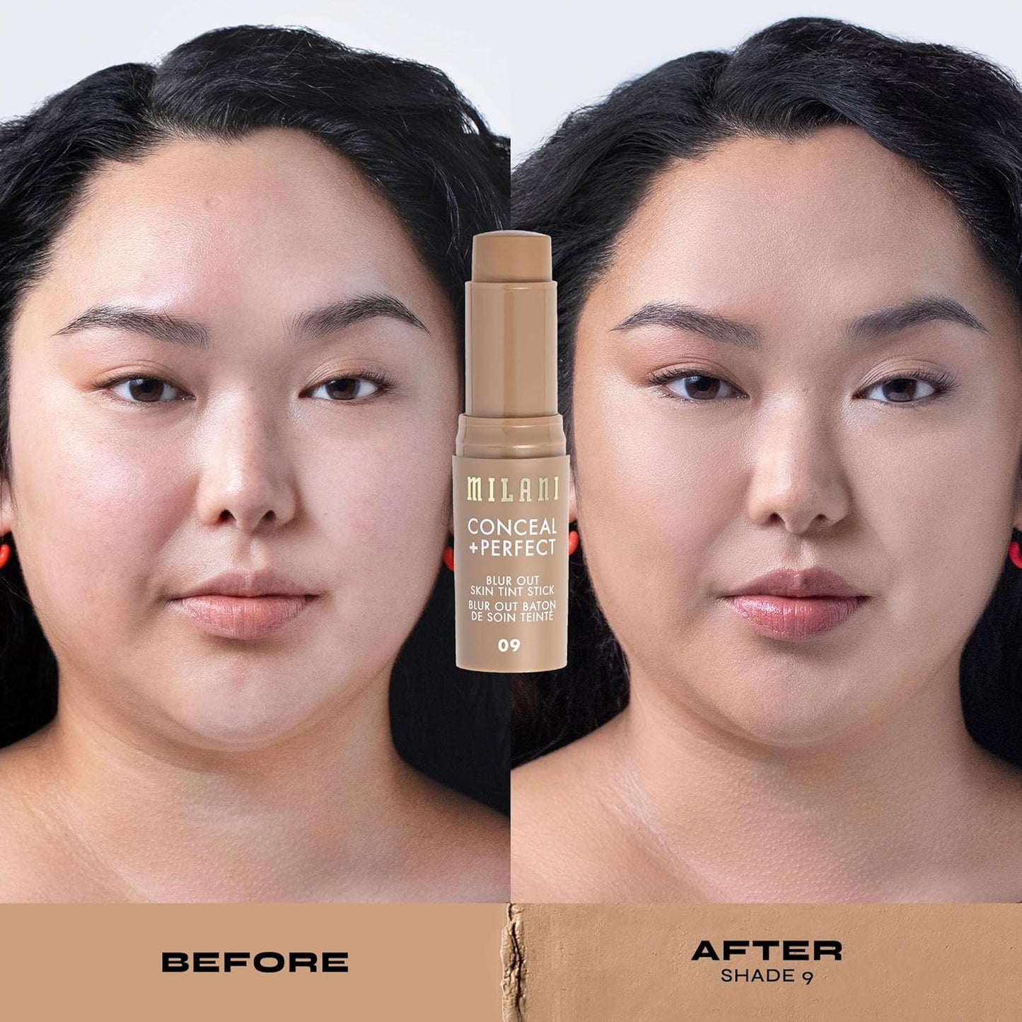 Milani Conceal + Perfect - Skin Tint Stick, Blur Out Tinted Moisturizer Makeup, Shade 09