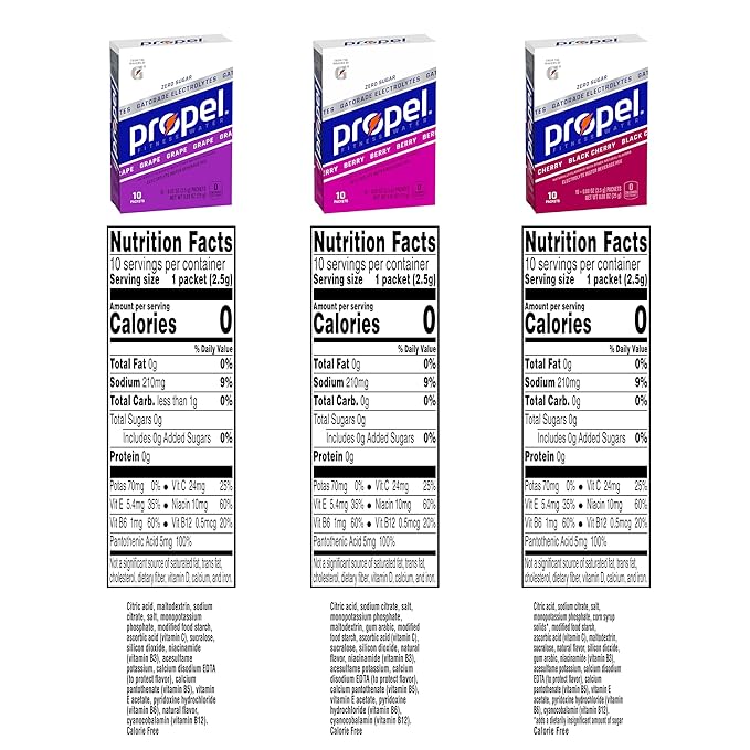 Propel Powder Packets, Grape Variety Pack (Pack of 30)