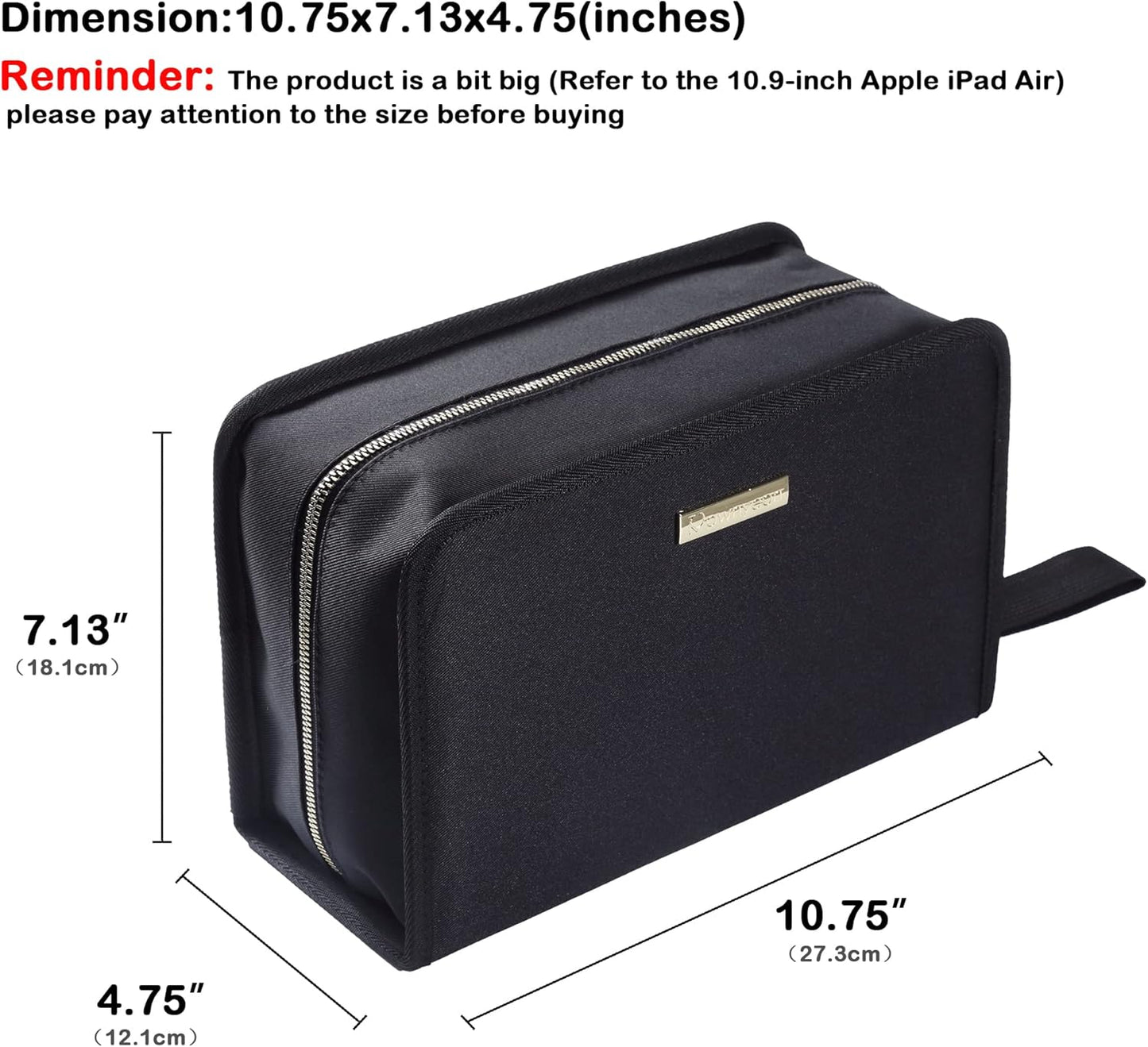 ROWNYEON Lipstick Organizer Case Lipstick Holder Portable Lipstick Bag Travel Makeup Bag Cosmetic Case Large Capacity Lipstick Carrying Case Makeup Artist Lip Gloss Storage Bag