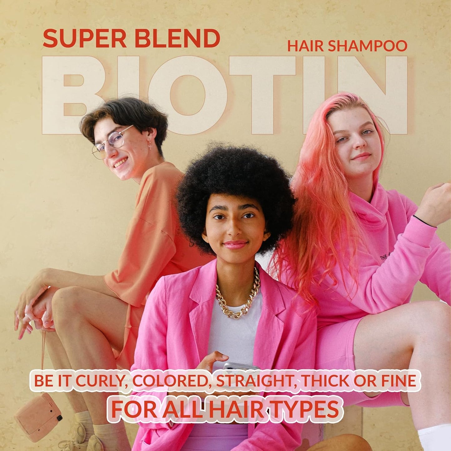 Rosemary Mint Biotin Hair Growth Shampoo for Stronger, Thicker & Longer Hairs with Vitamin E and B5 | Hair Growth Shampoo for Healthy Hairs, Contains NO SLS, NO SLES, NO PARABENS 300 mL