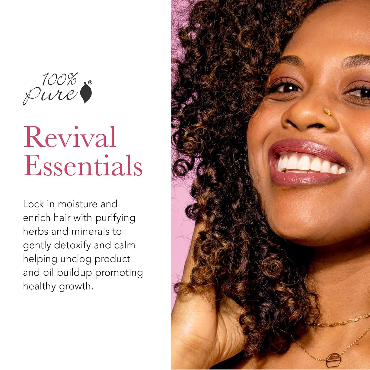 100% PURE Burdock & Neem Healthy Scalp Clarifying Shampoo Moisturizing Detox with Rose Hydrosol Replenishing Cleanser for Dry, Itchy, Flaky Scalp for Women & Men - 16 Fl Oz