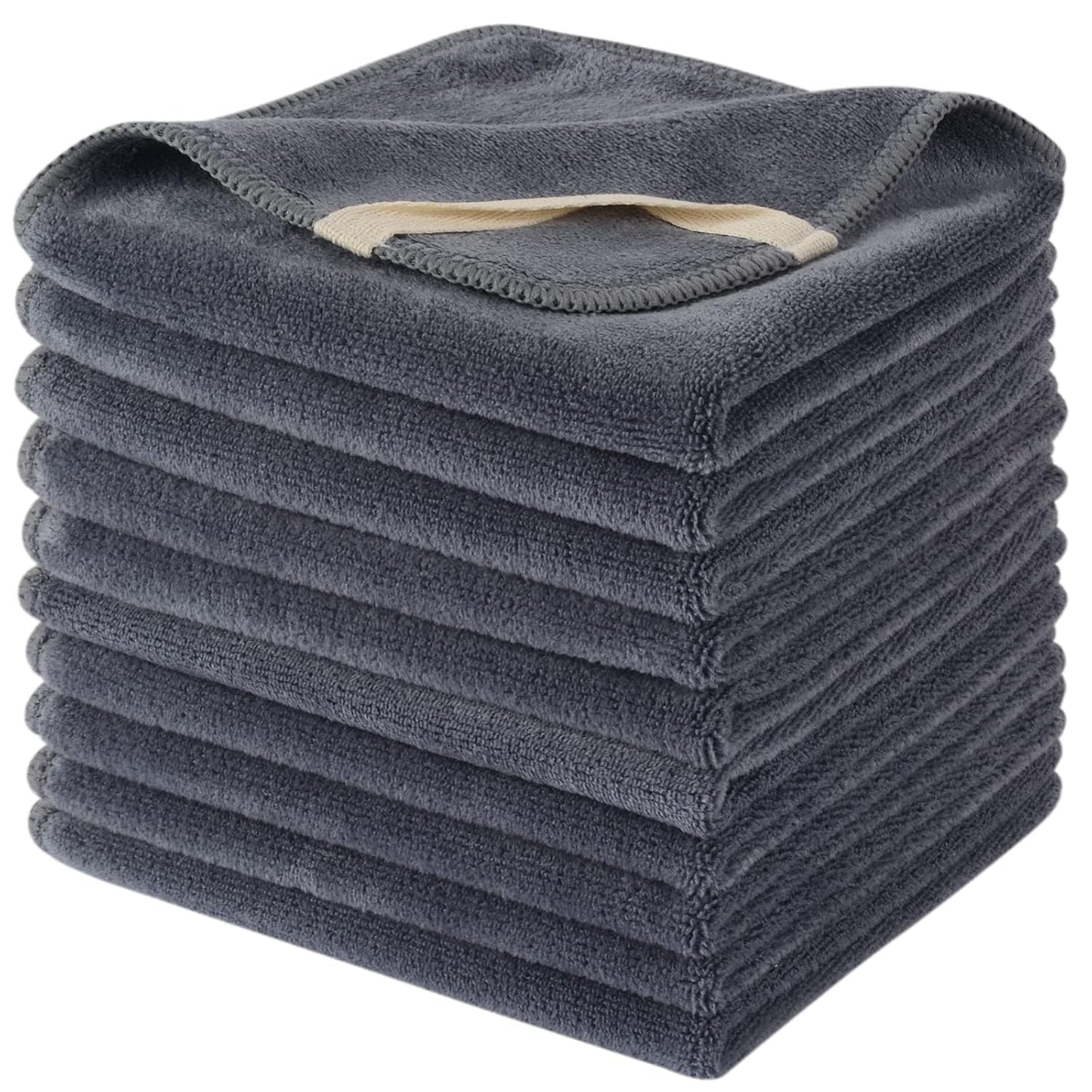 SINLAND Microfiber Facial Cloths Fast Drying Washcloth 12inch x 12inch Absorbent Face Wash Cloth Soft Makeup Remover Cloths