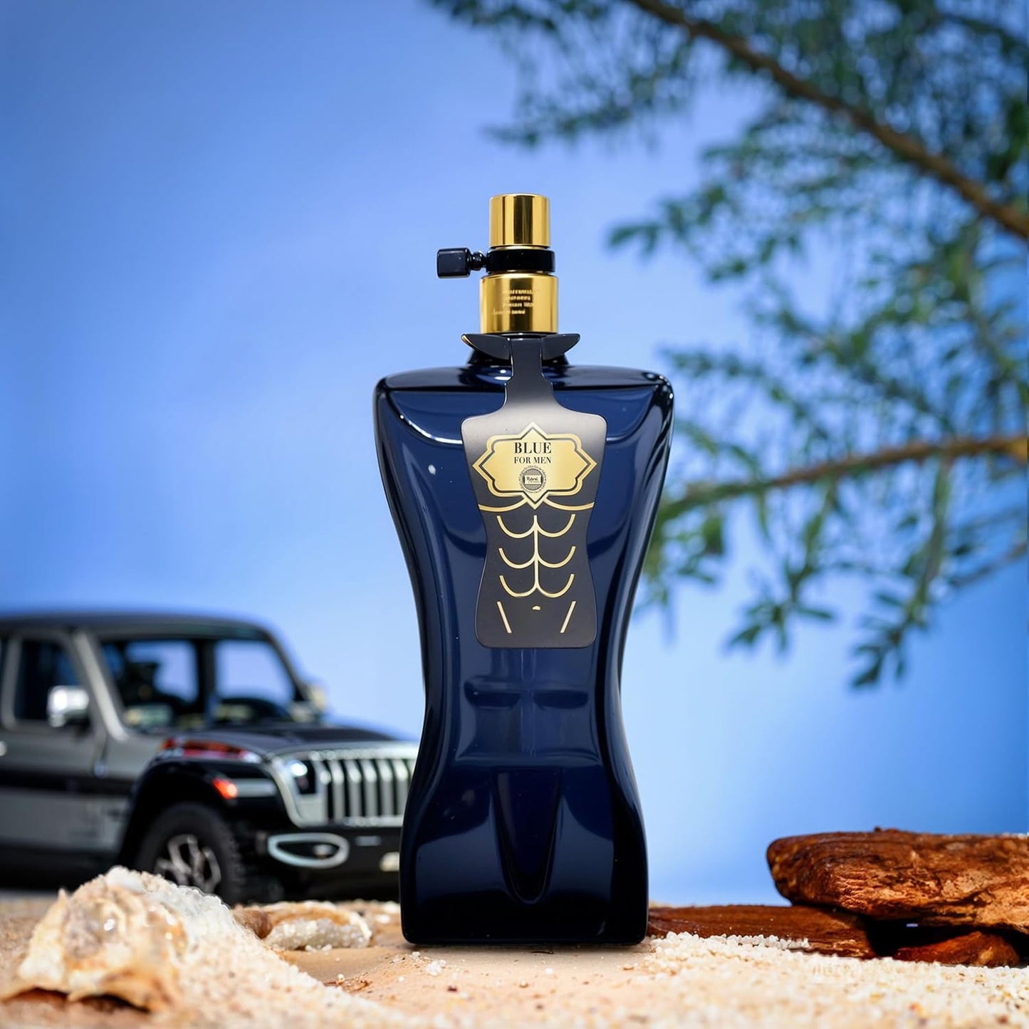 Hybrid & Company Blue For Men Gold Edition For Men Eau De Parfum Vaporisateur Natural Spray 3.4 Fl Oz