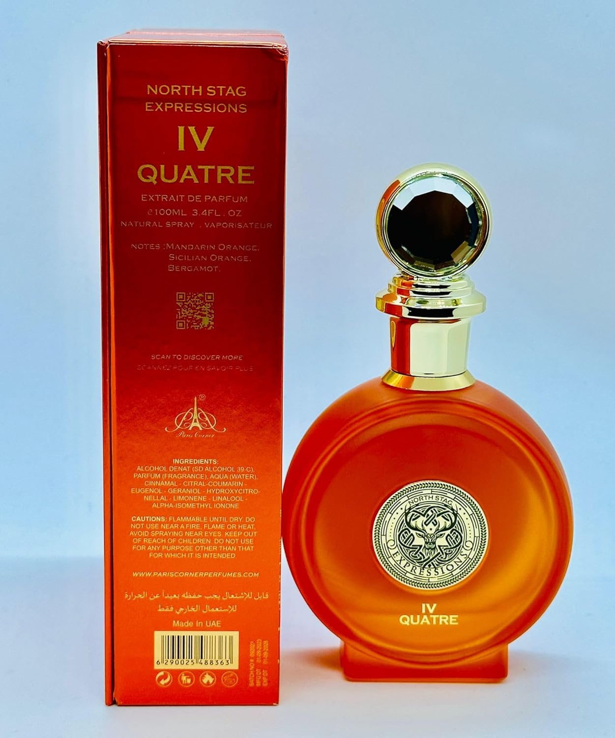 Paris Corner North Stag Luxury Perfume Series 100ml Extrait de parfum Perfume Spray Scents Fragrance PERFUMES (NORTH STAG EXPRESSIONS IV QUARTE)