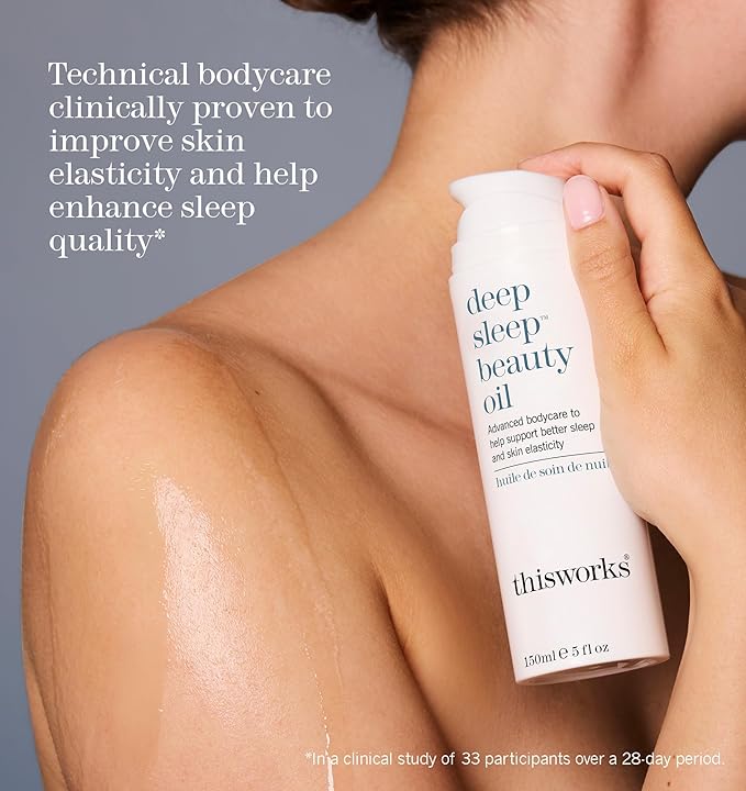 This Works Deep Sleep Beauty Oil – Clinically Proven Nighttime Treatment with Bakuchiol & Botanical Oils, Improves Skin Elasticity & Barrier Function, 5 Fl Oz