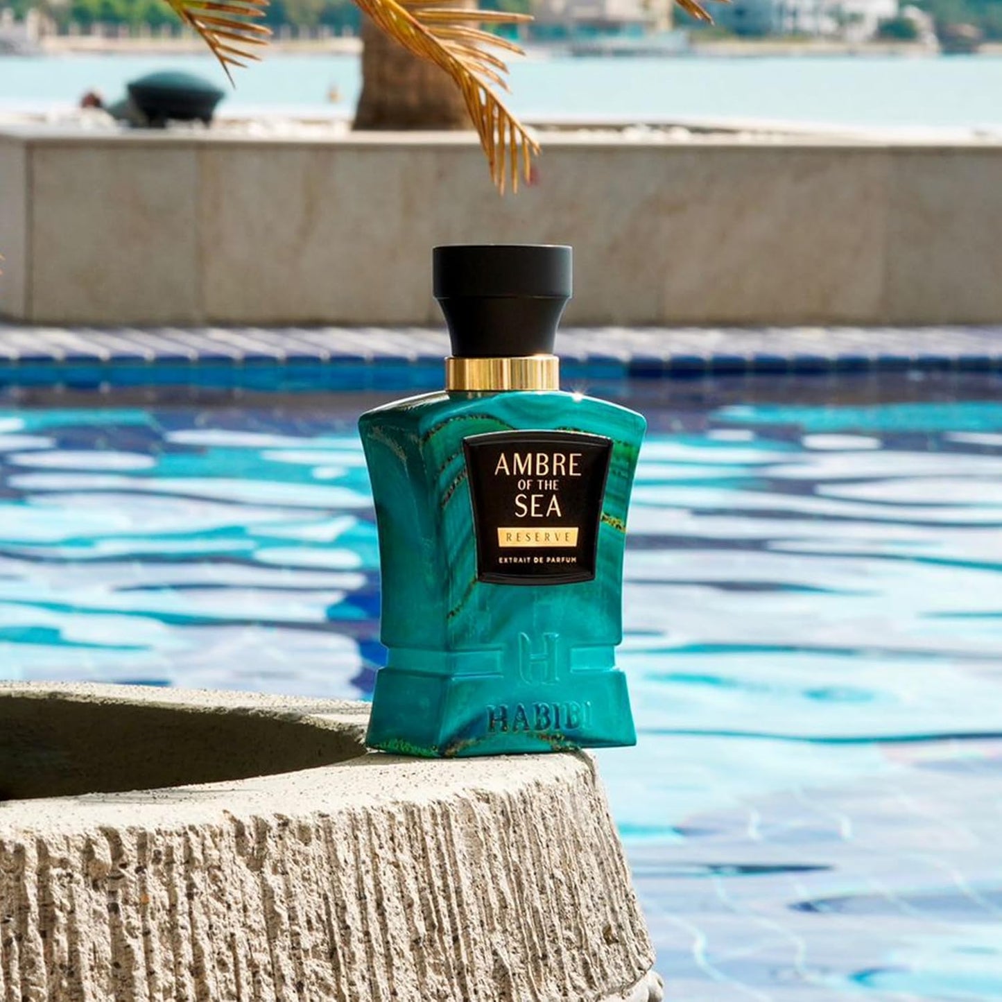 H HABIBI Ambre Of The Sea Extrait De Parfum – Cologne for Men & Perfume for Women, 2.5 oz Long Lasting Unisex Fragrance with Bergamot & Sea Salt, Arabian Scent