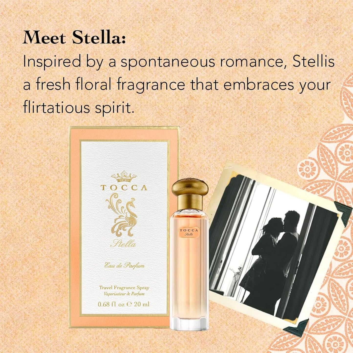 Tocca Women's Perfume, Stella Fragrance, 0.68 oz. (20 ml) - Fresh Floral, Blood Orange, Freesia, Spicy Lily