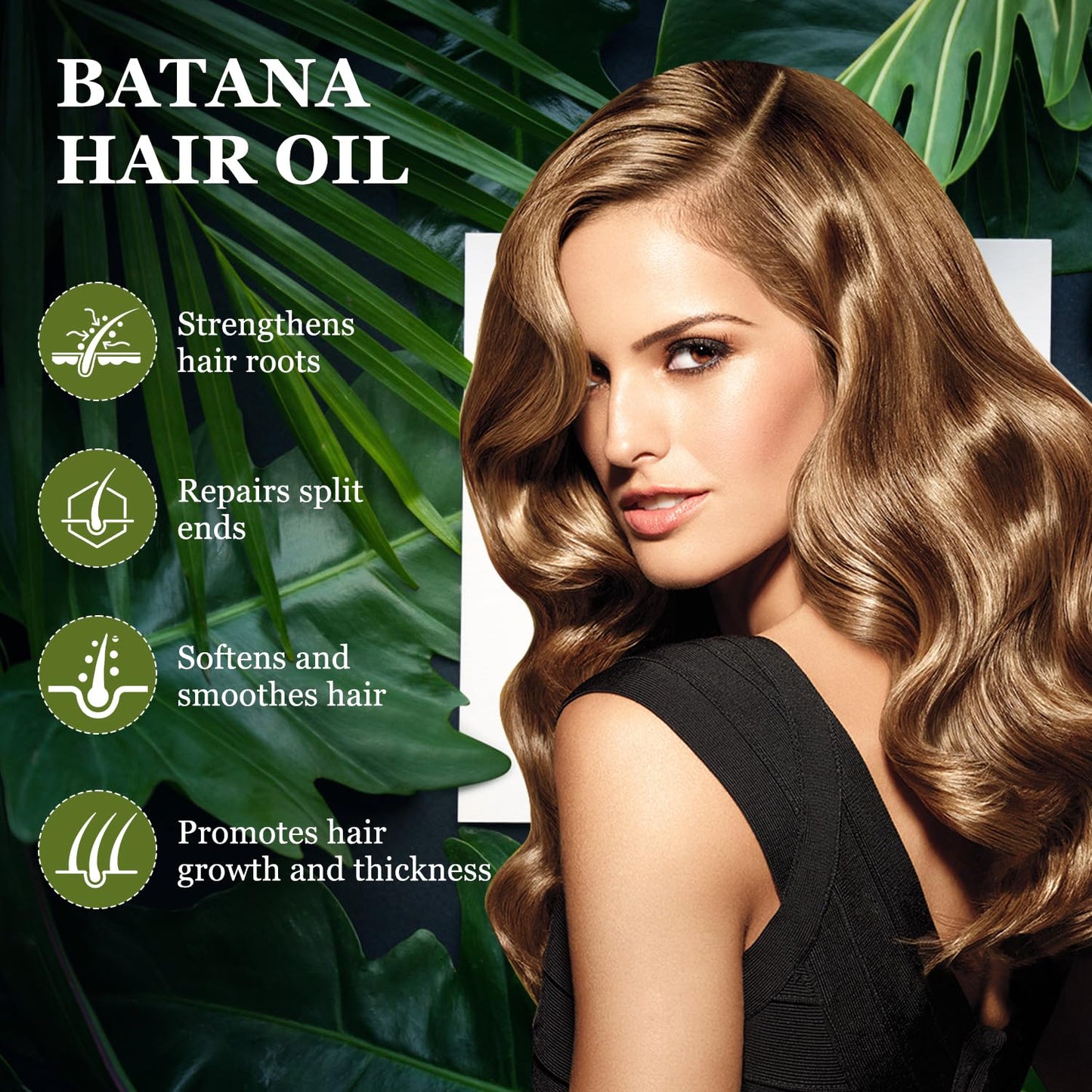 Batana Oil with Rosemary for Hair Growth,100% Organic Batana Oil from Honduras with Rosemary,Nourishes hair, for All Hair Types, 30ml / 1 Fl Oz (1pcs), Brown
