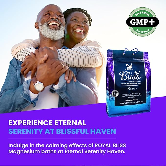 Magnesium Bath & Foot Soak Flakes, Epsom Salt Alternative, High-Absorption Minerals, Natural Salts for Relaxation, Wellness & Muscle Relief, Ideal for Soaking, Recovery, and Stress Relief 5LB