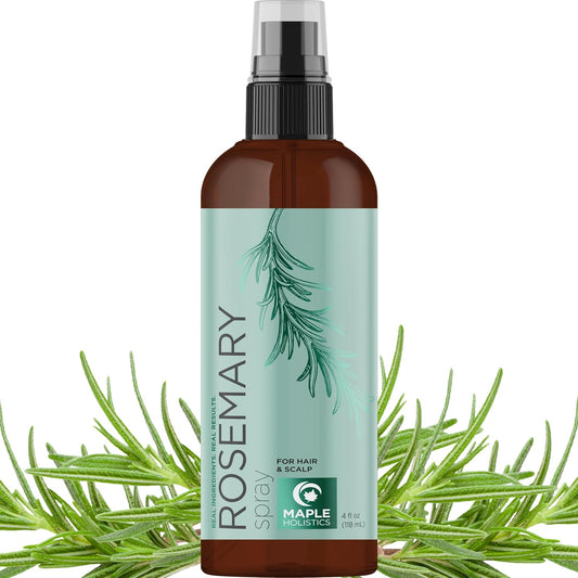 Rosemary Water Spray for Hair & Scalp - Biotin Rosemary Rice Water Spray with Nourishing B Vitamins Ginseng Extract and Peppermint Oil - Dry Hair & Scalp Treatment - Vegan & Cruelty-Free (4 Fl Oz)