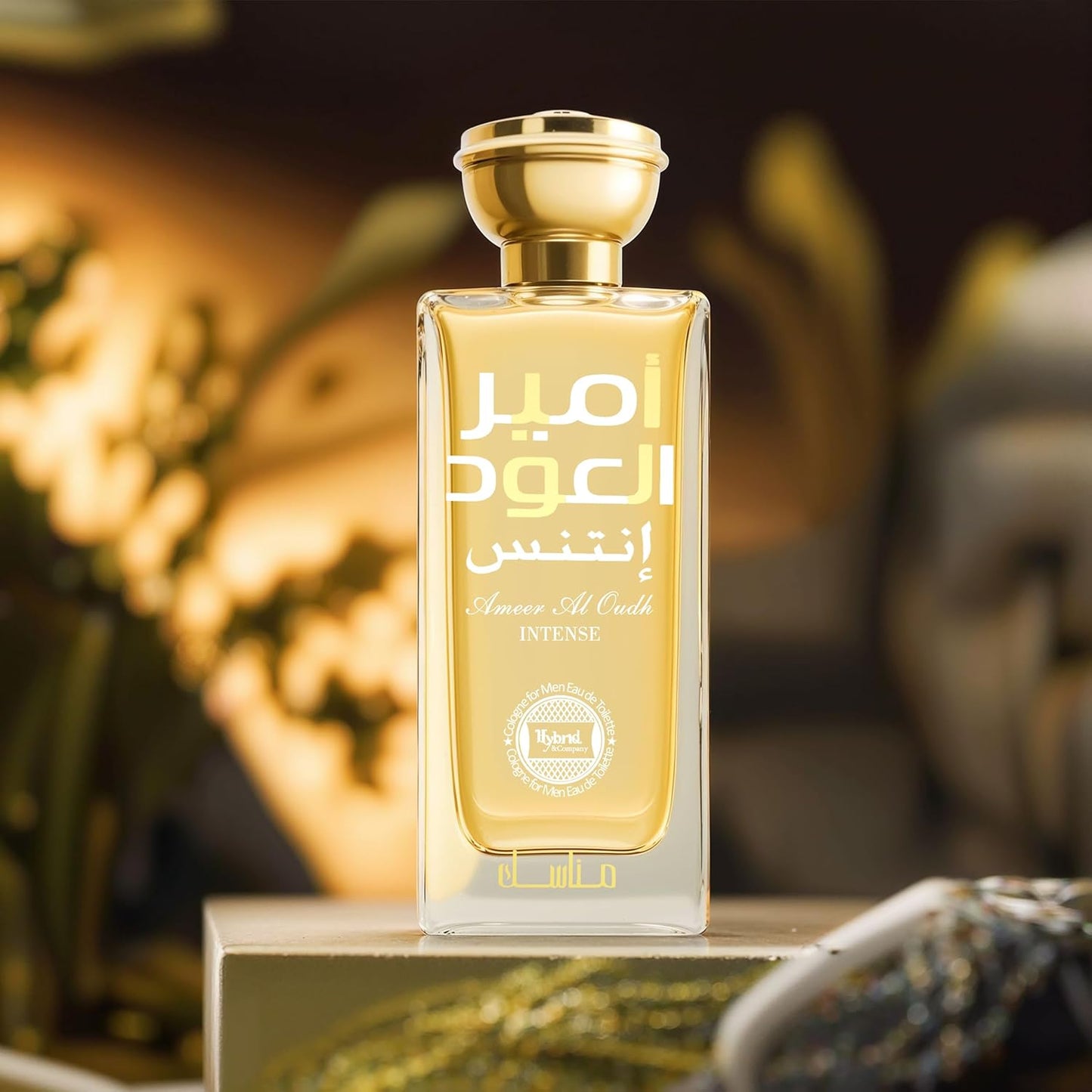 Hybrid & Company Ameer Al Oud Intense For Men Eau De Parfum Vaporisateur Natural Spray 3.4 Fl Oz