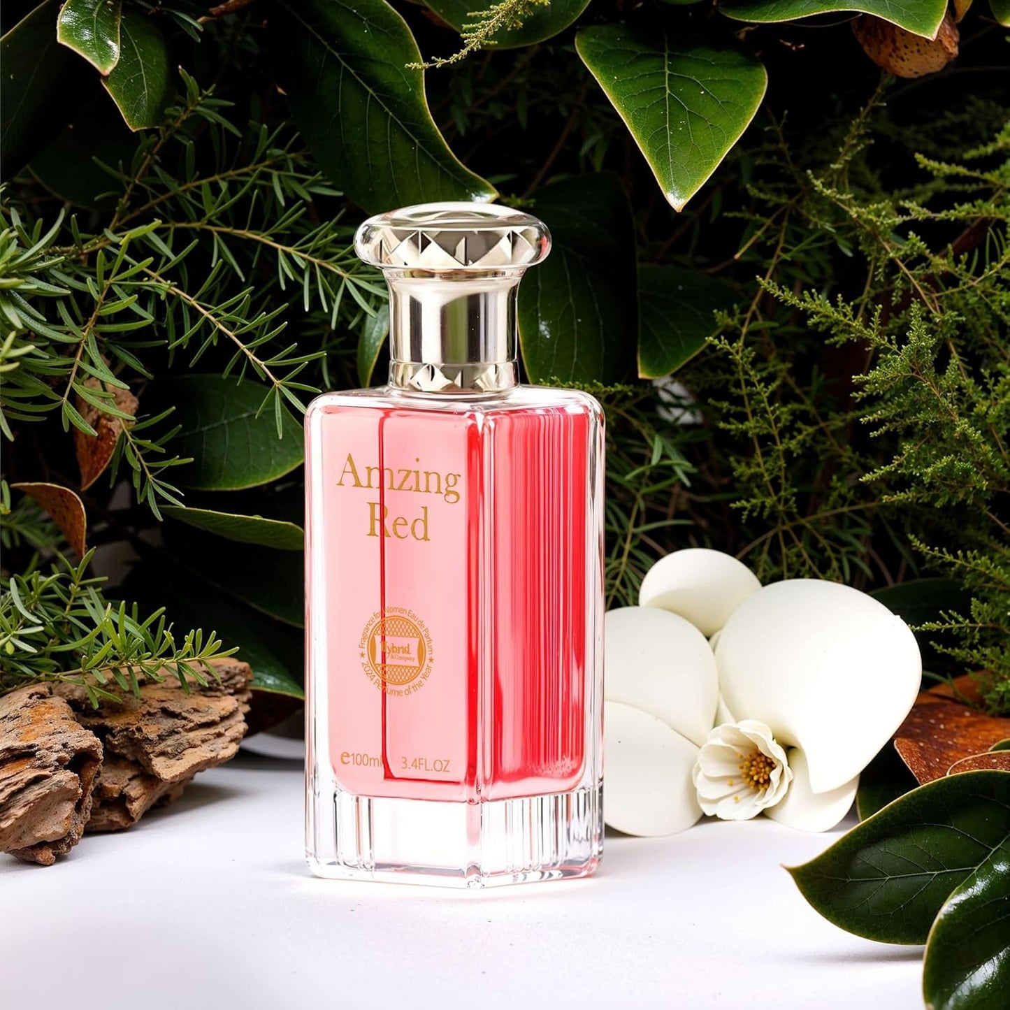 Hybrid & Company Women Amazing Red Eau De Parfum Vaporisateur Natural Spray 3.4 Fl Oz