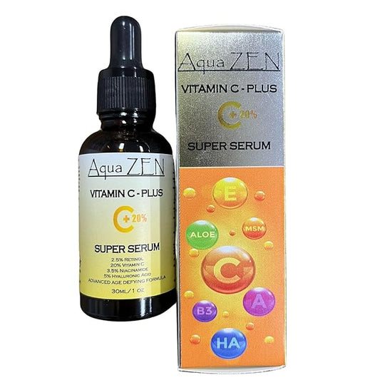 Vitamin C Plus Face Serum | Premium Ingredients 20% Vitamin C, Retinol, Hyaluronic Acid, Niacinamide, & More - Potent Anti Aging, Brightening, Hydrating, Evens Skin Tone, & Dark Spot Remover