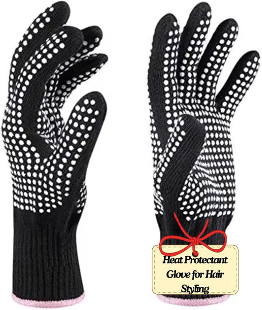 Heat‑Resistant Gloves–Silicone‑Grip Protection for Hair Styling, Curling & Flat Iron, Heat Press, Sublimation–Universal Fit