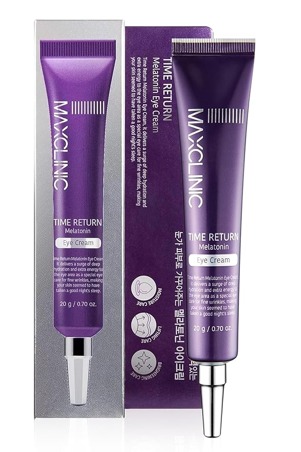 Time Return Melatonin Eye Cream for Dark Circles & Fine Lines | Clarifying Eye Cream for Bags Under Eyes | Firming Eye Cream for Fine Lines| Moisturizing Eye Cream for Eye Care (0.70 oz)