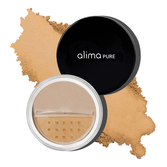 Alima Pure Matte Foundation Loose Mineral Powder Foundation Makeup, Loose Powder Makeup Oil Free Talc Free Powder, Natural Makeup Mineral Foundation Full Coverage Natural Foundation Powder .16 oz/4.5g