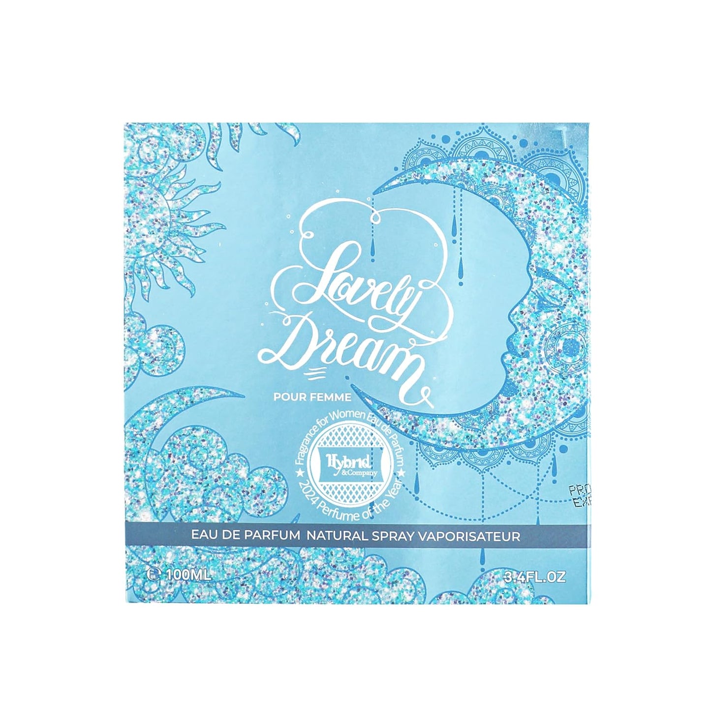 Hybrid & Company Women Lovely Dream Pour Femme Eau De Parfum Vaporisateur Natural Spray 3.4 Fl Oz