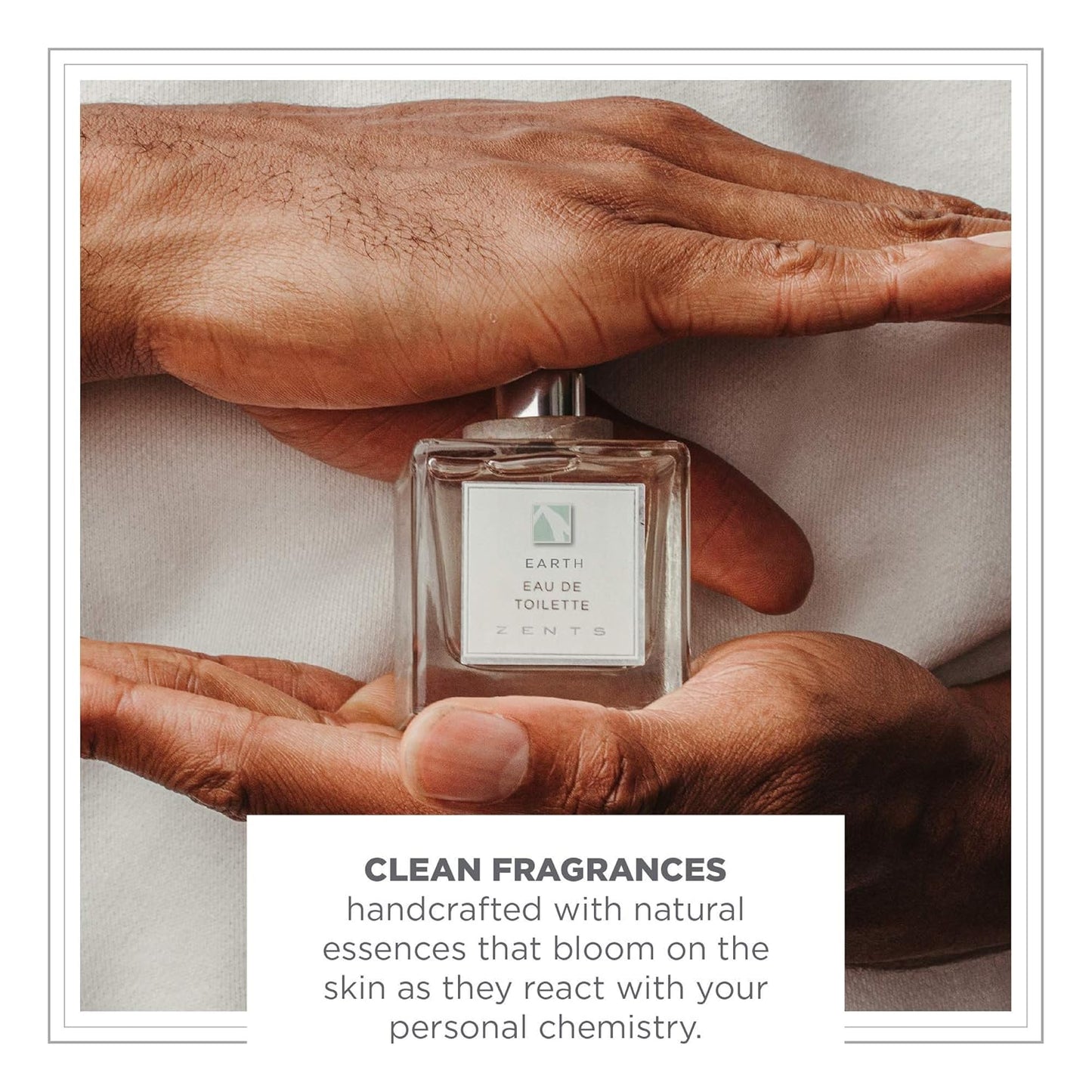 Zents Eau de Parfum (Earth) for Women & Men | Long-Lasting Clean Fragrance with Sandalwood, Fir & Bergamot | Woody & Fresh Scent | 1.69 oz