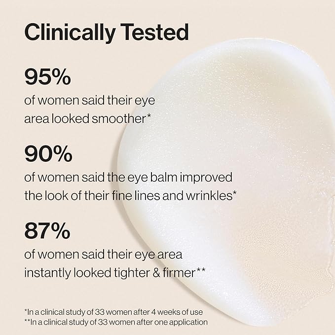 Honest Beauty Sensitive Skin Calm + Renew Eye Balm | Moisturizing + Firming | Hypoallergenic, Fragrance Free, Vegan | 0.5 oz