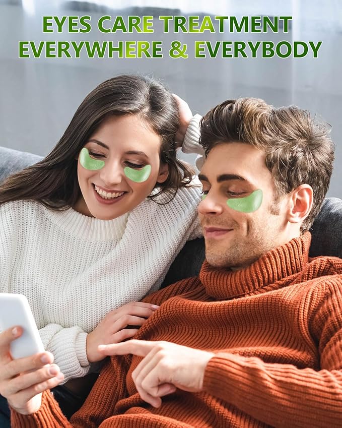 120 Pcs Chlorella Eye Patches,Collagen Under Eye Mask for Puffy Eyes & Dark Circles, Combat Fine Lines and Wrinkles,Non-Irritating Under Eye Patches