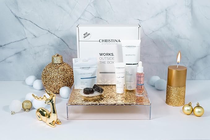 '-CHRISTINA- Christmas Gift Box #6 | Cleanser Serum Peeling Soap Day Cream SPF50