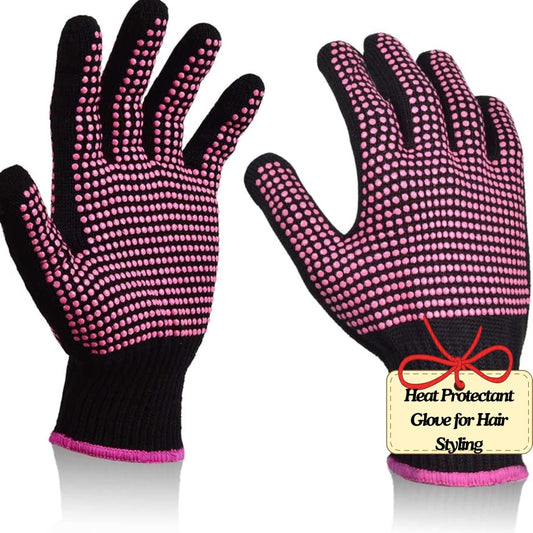 Heat‑Resistant Gloves–Silicone‑Grip Protection for Hair Styling, Curling & Flat Iron, Heat Press, Sublimation–Universal Fit