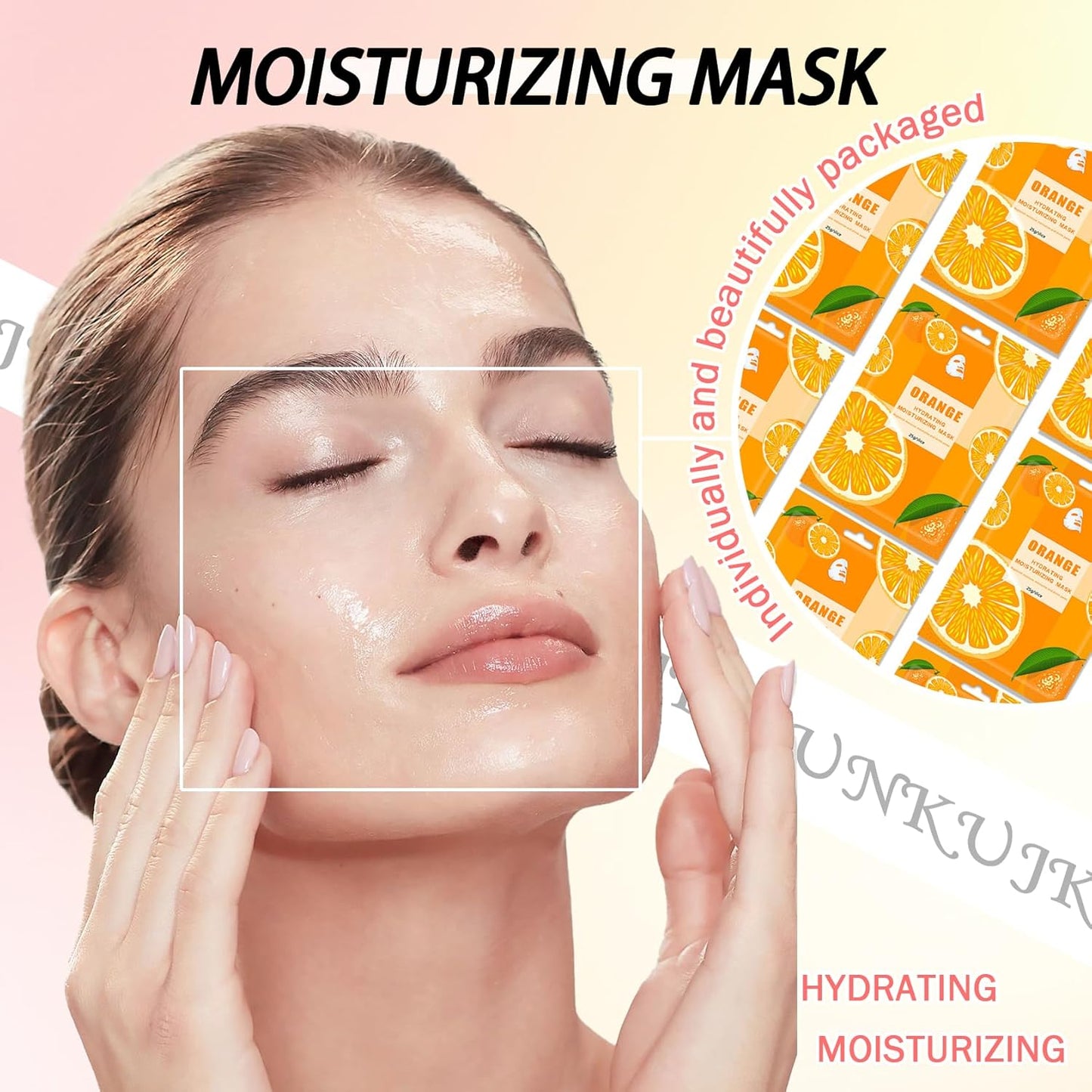 10PCS Hydrating Facial Sheet Mask,Moisturizing Face Masks Skincare Gift Set,Long Lasting Face Mask Skin Care & Facial Mask Kit for All Skin Types 03