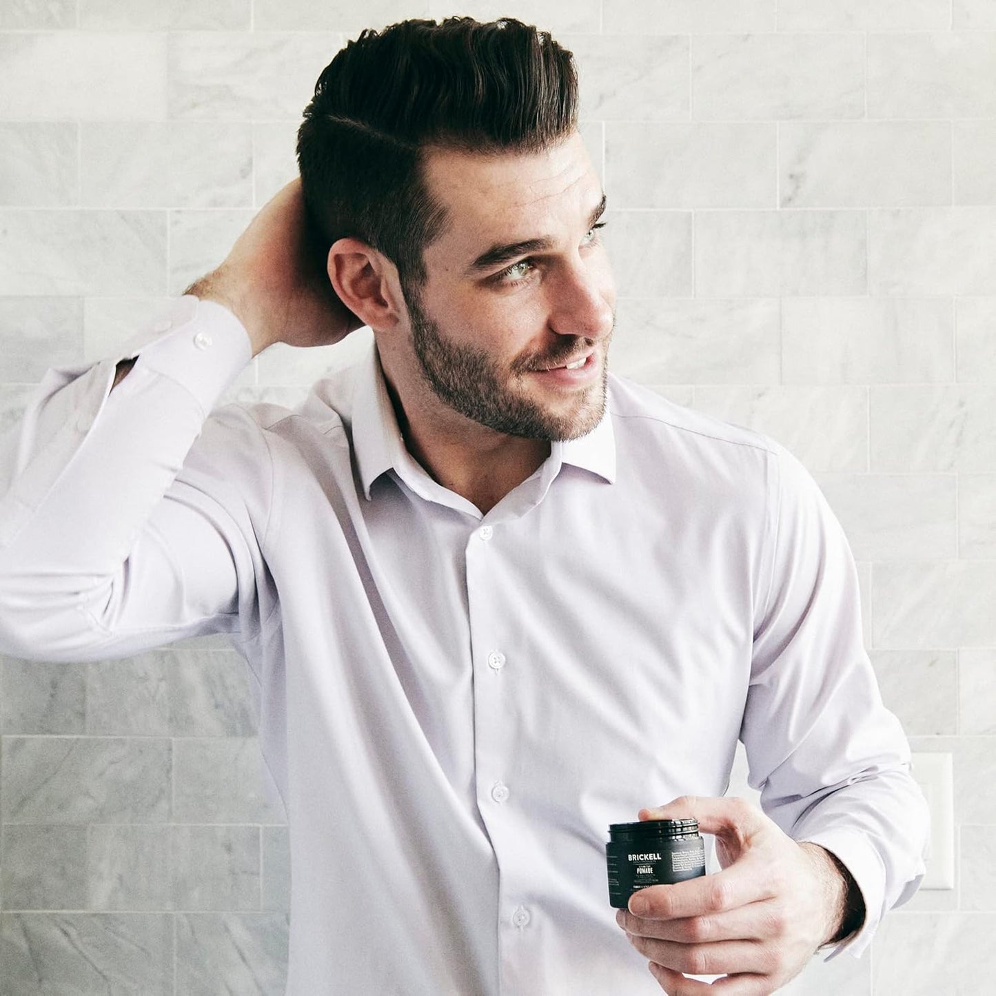 Brickell Men's Products Shaping Paste Pomade For Men, Natural, Texturizing Wax Pomade, 2 Ounce, Scented